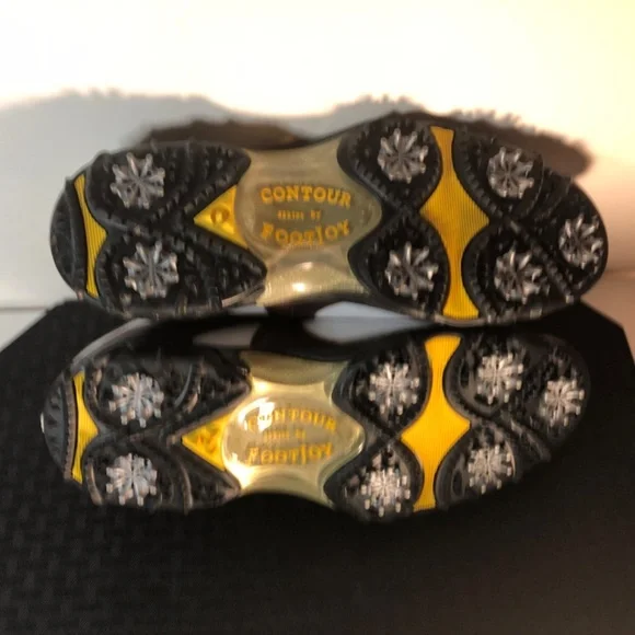 FootJoy Contour Series Mens Sz 11.5 Saddle  Soft Spikes Golf Shoes - Picture 12 of 16